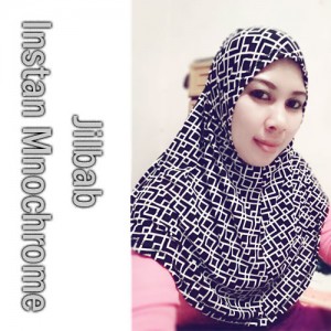 Kerudung Monochrome Instan